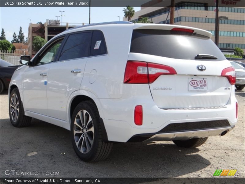 Snow White Pearl / Black 2015 Kia Sorento SX