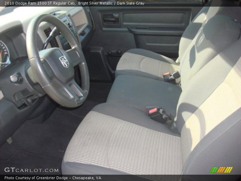 Bright Silver Metallic / Dark Slate Gray 2010 Dodge Ram 1500 ST Regular Cab