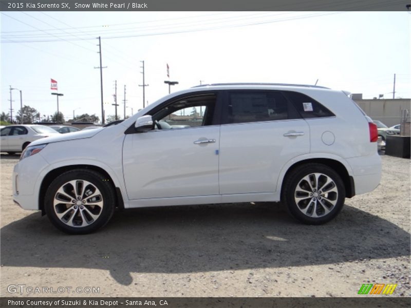 Snow White Pearl / Black 2015 Kia Sorento SX