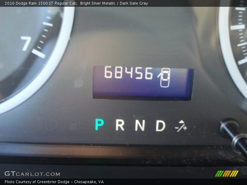 Bright Silver Metallic / Dark Slate Gray 2010 Dodge Ram 1500 ST Regular Cab