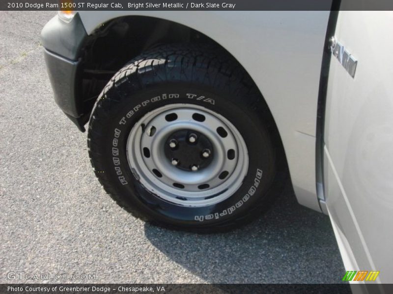 Bright Silver Metallic / Dark Slate Gray 2010 Dodge Ram 1500 ST Regular Cab