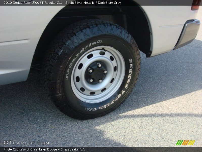 Bright Silver Metallic / Dark Slate Gray 2010 Dodge Ram 1500 ST Regular Cab