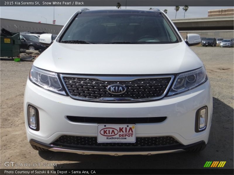 Snow White Pearl / Black 2015 Kia Sorento SX