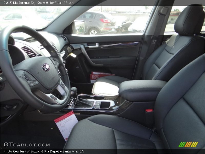 Snow White Pearl / Black 2015 Kia Sorento SX