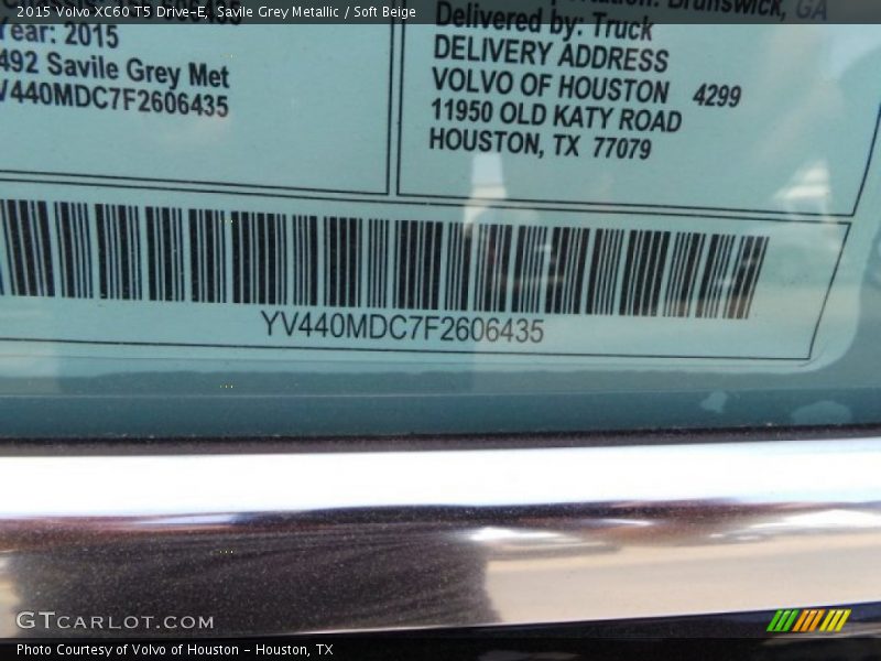 Savile Grey Metallic / Soft Beige 2015 Volvo XC60 T5 Drive-E