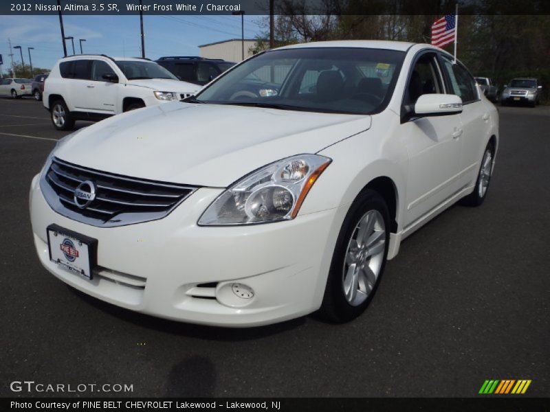 Winter Frost White / Charcoal 2012 Nissan Altima 3.5 SR