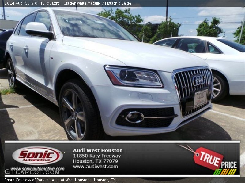 Glacier White Metallic / Pistachio Beige 2014 Audi Q5 3.0 TFSI quattro