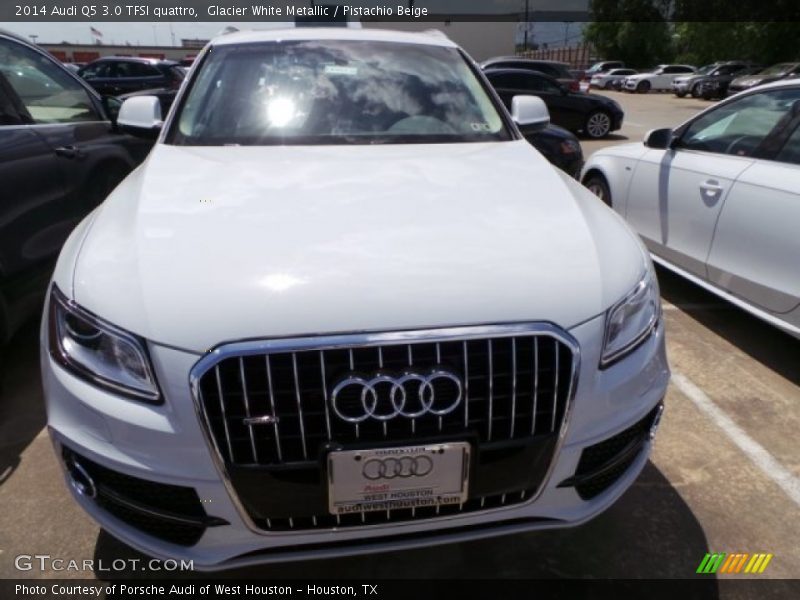 Glacier White Metallic / Pistachio Beige 2014 Audi Q5 3.0 TFSI quattro