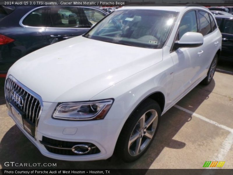 Glacier White Metallic / Pistachio Beige 2014 Audi Q5 3.0 TFSI quattro