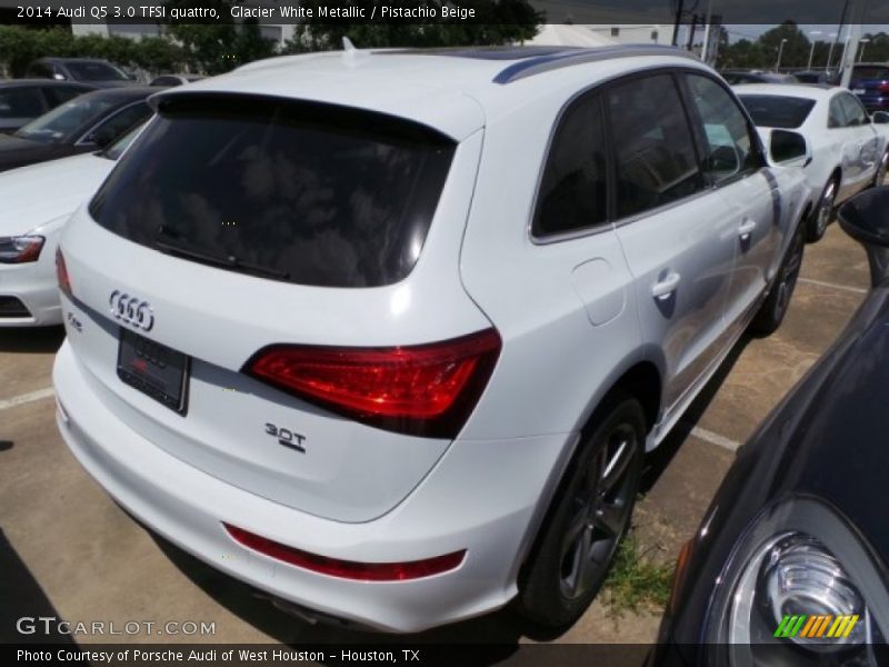 Glacier White Metallic / Pistachio Beige 2014 Audi Q5 3.0 TFSI quattro