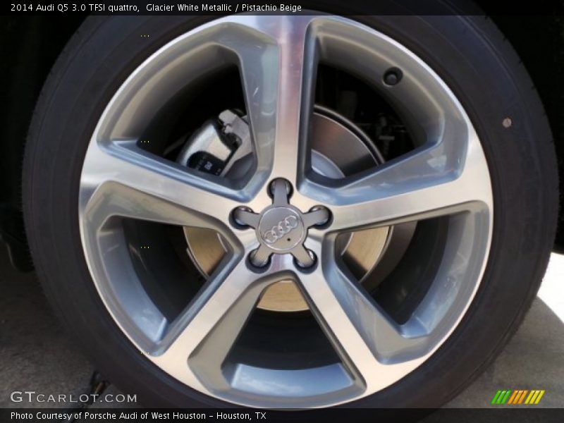 Glacier White Metallic / Pistachio Beige 2014 Audi Q5 3.0 TFSI quattro