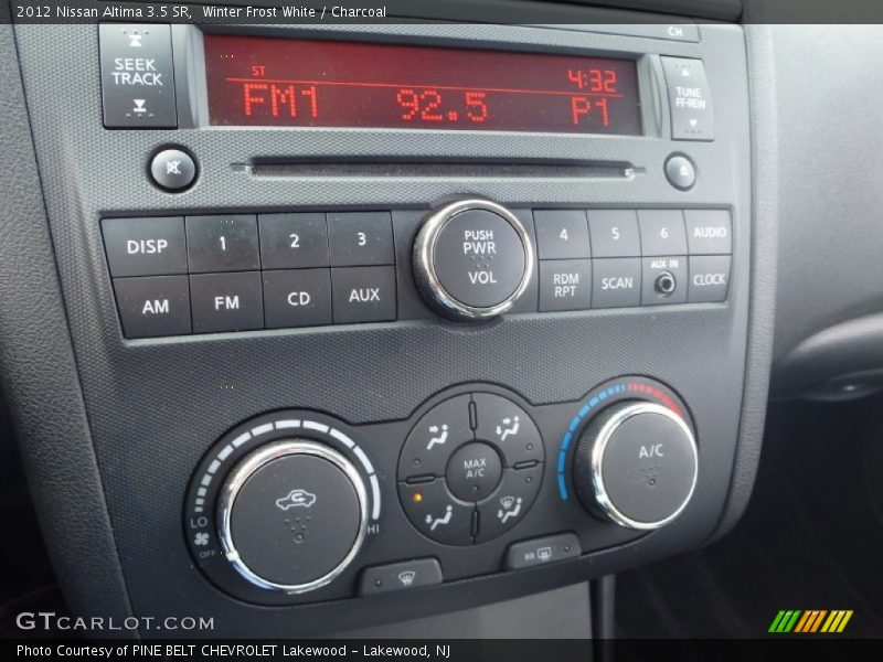 Winter Frost White / Charcoal 2012 Nissan Altima 3.5 SR