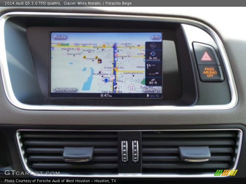 Glacier White Metallic / Pistachio Beige 2014 Audi Q5 3.0 TFSI quattro