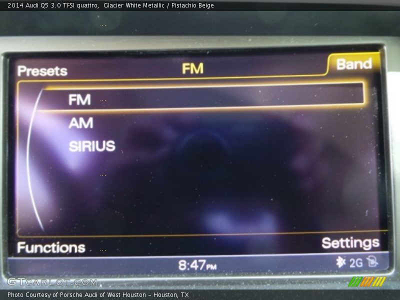 Glacier White Metallic / Pistachio Beige 2014 Audi Q5 3.0 TFSI quattro