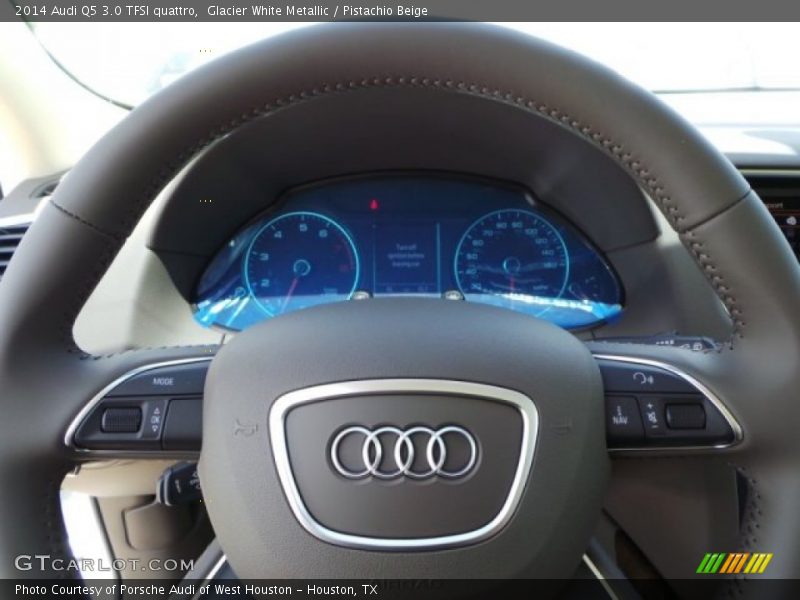 Glacier White Metallic / Pistachio Beige 2014 Audi Q5 3.0 TFSI quattro
