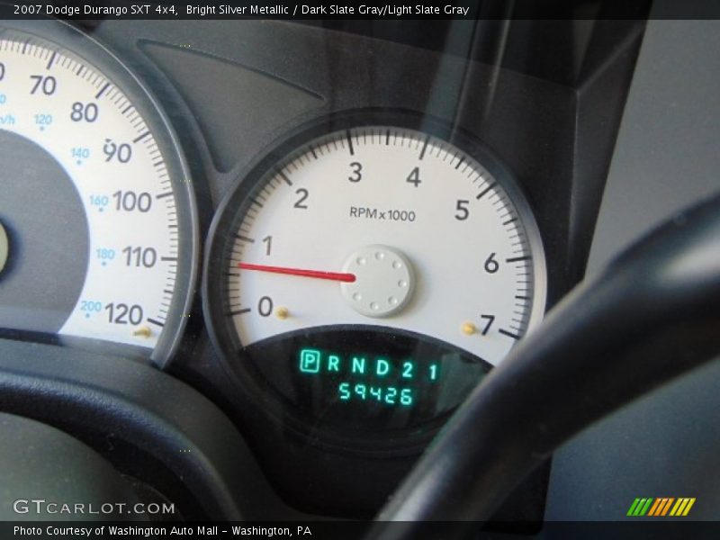 Bright Silver Metallic / Dark Slate Gray/Light Slate Gray 2007 Dodge Durango SXT 4x4