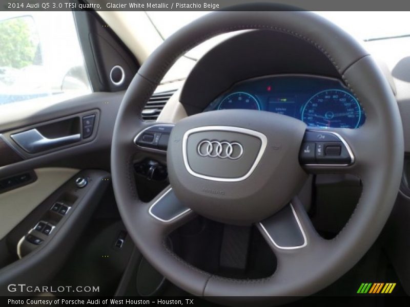 Glacier White Metallic / Pistachio Beige 2014 Audi Q5 3.0 TFSI quattro