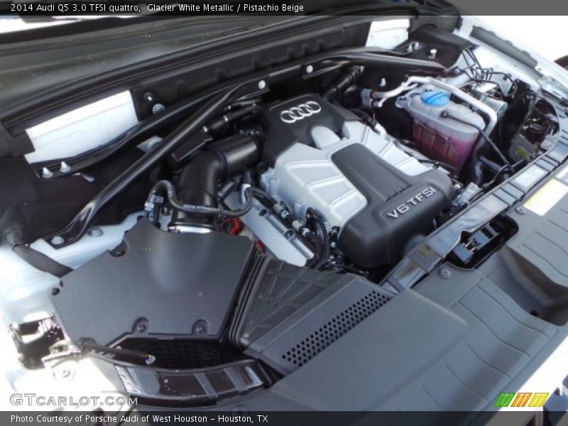 Glacier White Metallic / Pistachio Beige 2014 Audi Q5 3.0 TFSI quattro