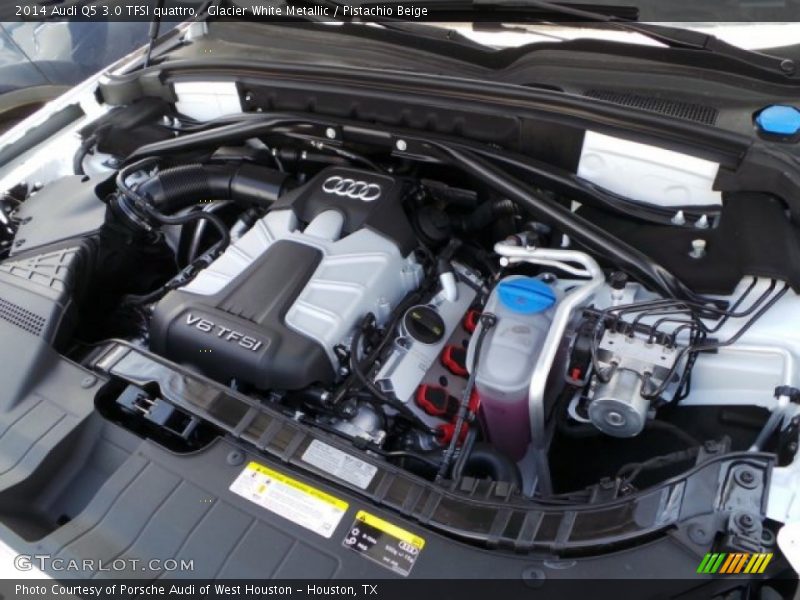Glacier White Metallic / Pistachio Beige 2014 Audi Q5 3.0 TFSI quattro