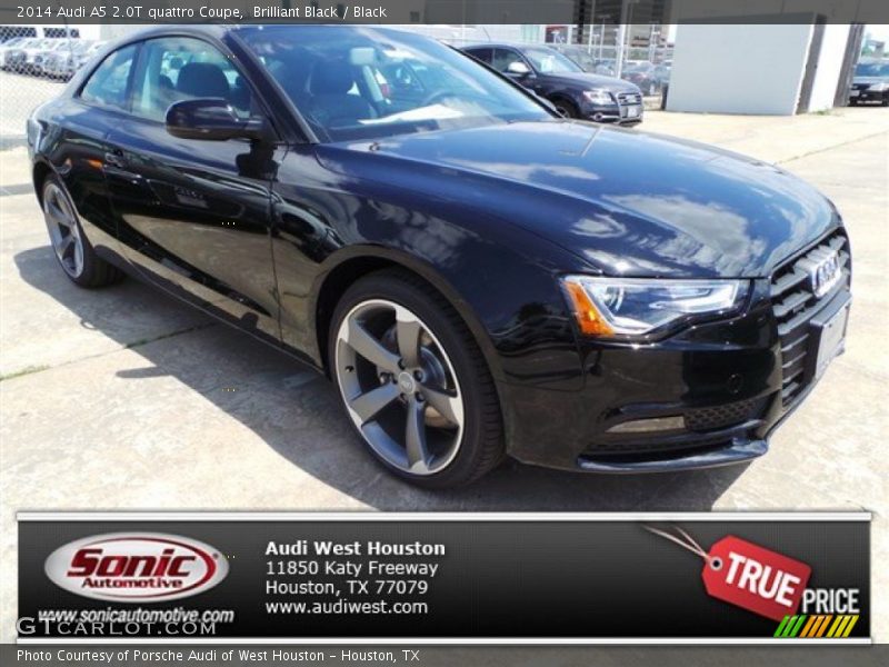 Brilliant Black / Black 2014 Audi A5 2.0T quattro Coupe