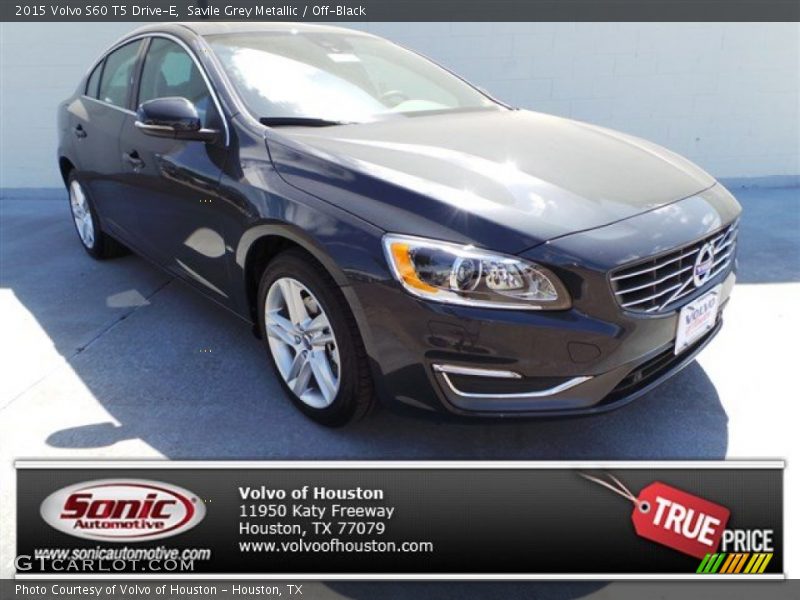 Savile Grey Metallic / Off-Black 2015 Volvo S60 T5 Drive-E