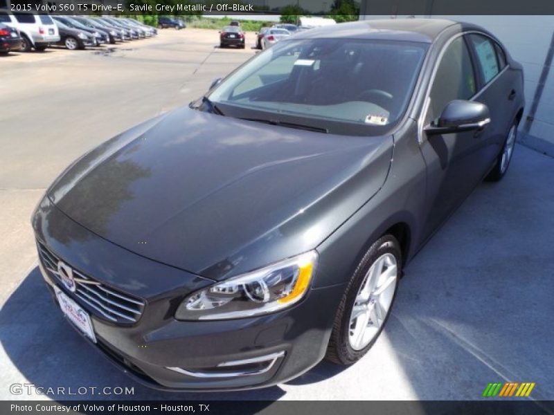 Savile Grey Metallic / Off-Black 2015 Volvo S60 T5 Drive-E