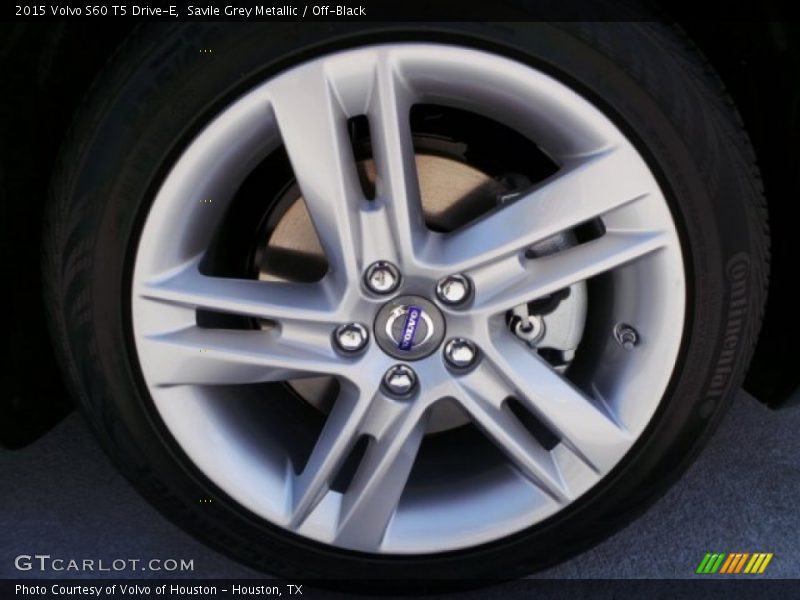 Savile Grey Metallic / Off-Black 2015 Volvo S60 T5 Drive-E