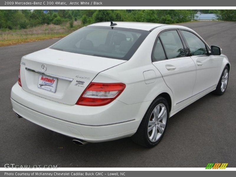 Arctic White / Black 2009 Mercedes-Benz C 300 4Matic