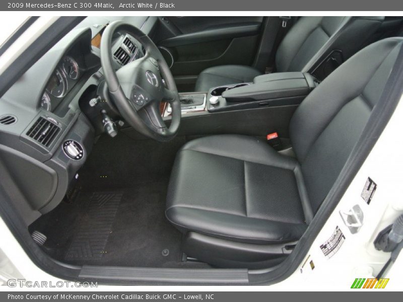 Arctic White / Black 2009 Mercedes-Benz C 300 4Matic