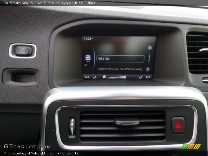 Savile Grey Metallic / Off-Black 2015 Volvo S60 T5 Drive-E
