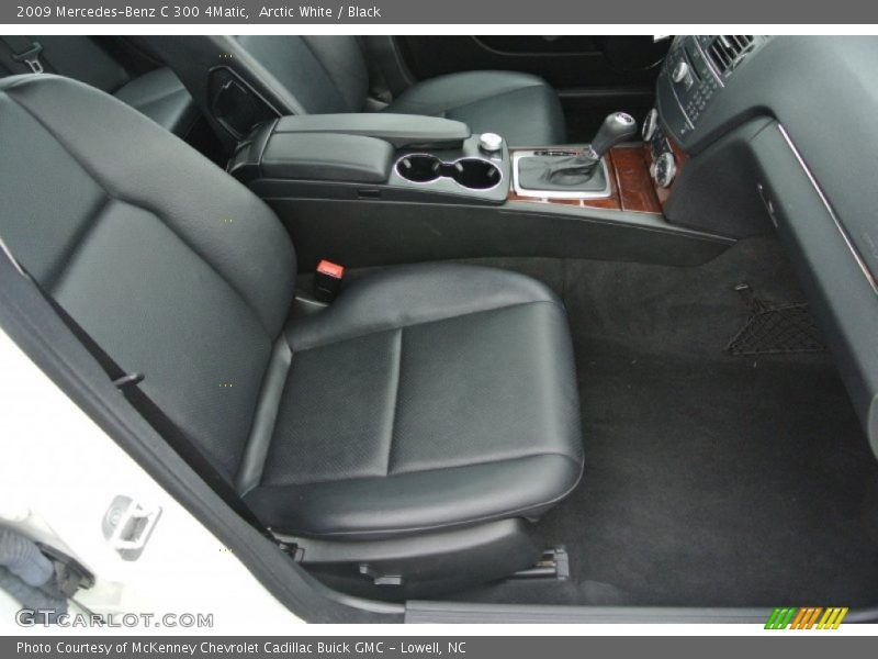 Arctic White / Black 2009 Mercedes-Benz C 300 4Matic