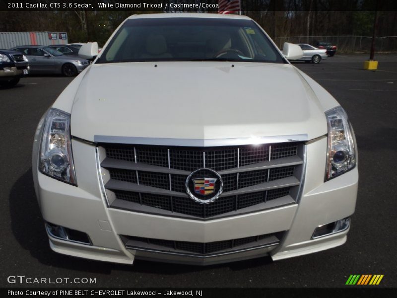White Diamond Tricoat / Cashmere/Cocoa 2011 Cadillac CTS 3.6 Sedan