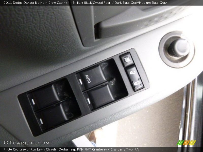 Brilliant Black Crystal Pearl / Dark Slate Gray/Medium Slate Gray 2011 Dodge Dakota Big Horn Crew Cab 4x4