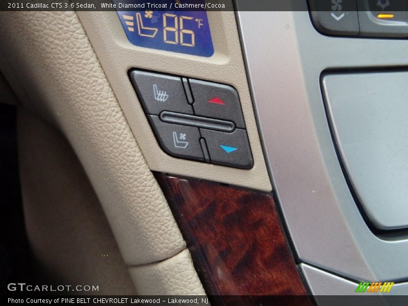 White Diamond Tricoat / Cashmere/Cocoa 2011 Cadillac CTS 3.6 Sedan