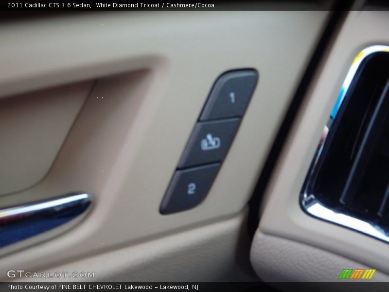 White Diamond Tricoat / Cashmere/Cocoa 2011 Cadillac CTS 3.6 Sedan