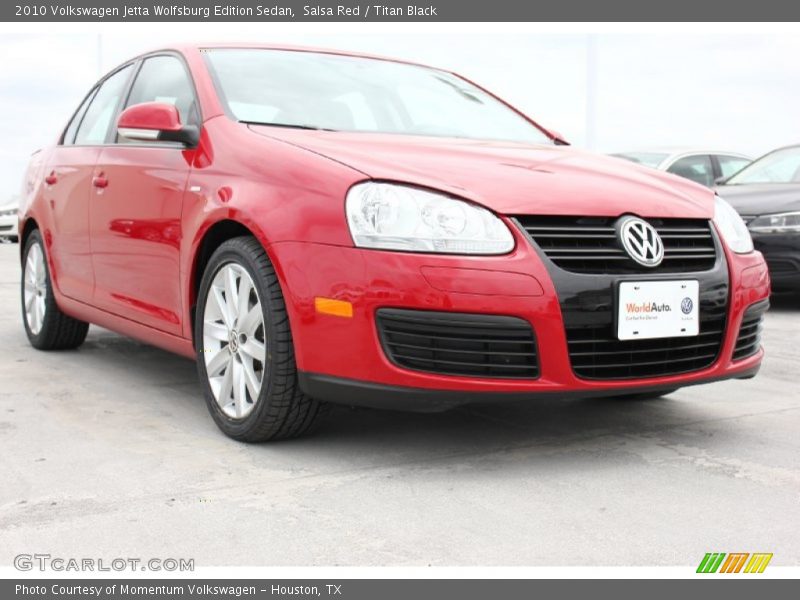 Salsa Red / Titan Black 2010 Volkswagen Jetta Wolfsburg Edition Sedan