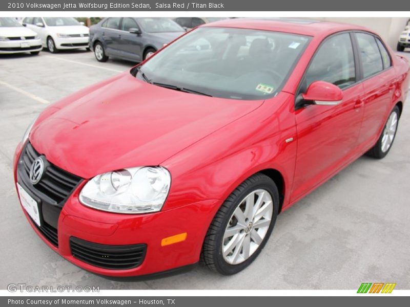 Salsa Red / Titan Black 2010 Volkswagen Jetta Wolfsburg Edition Sedan