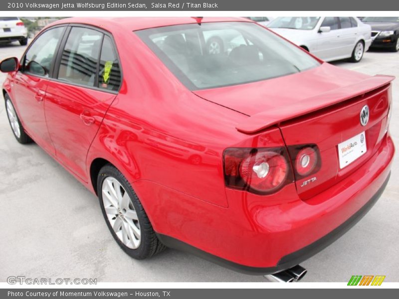 Salsa Red / Titan Black 2010 Volkswagen Jetta Wolfsburg Edition Sedan