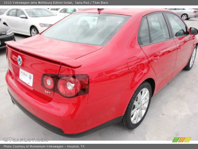 Salsa Red / Titan Black 2010 Volkswagen Jetta Wolfsburg Edition Sedan