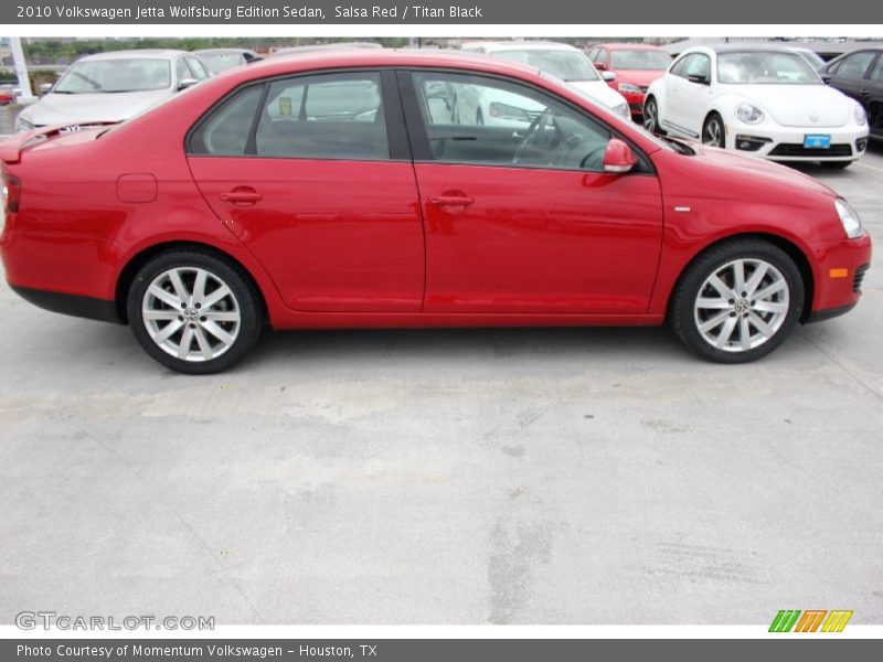 Salsa Red / Titan Black 2010 Volkswagen Jetta Wolfsburg Edition Sedan
