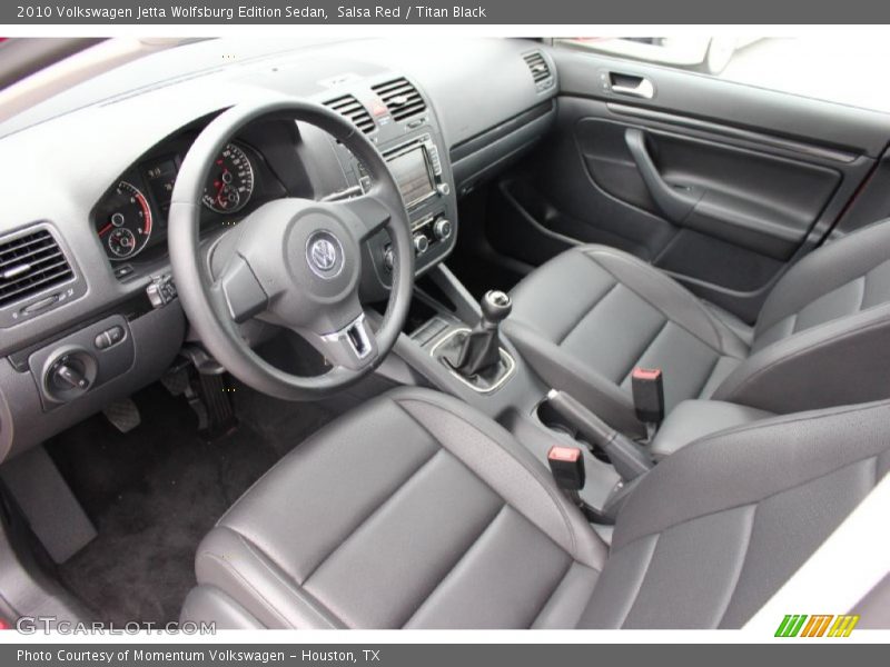 Salsa Red / Titan Black 2010 Volkswagen Jetta Wolfsburg Edition Sedan