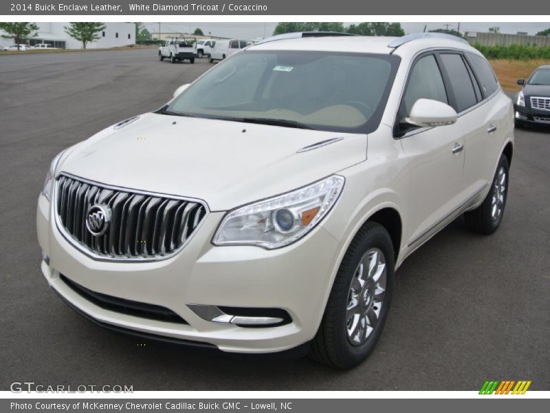 White Diamond Tricoat / Cocaccino 2014 Buick Enclave Leather