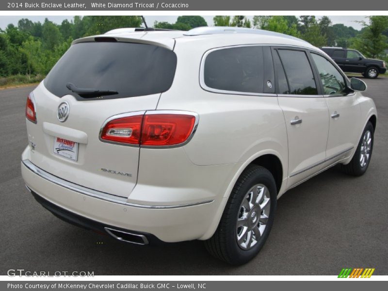 White Diamond Tricoat / Cocaccino 2014 Buick Enclave Leather