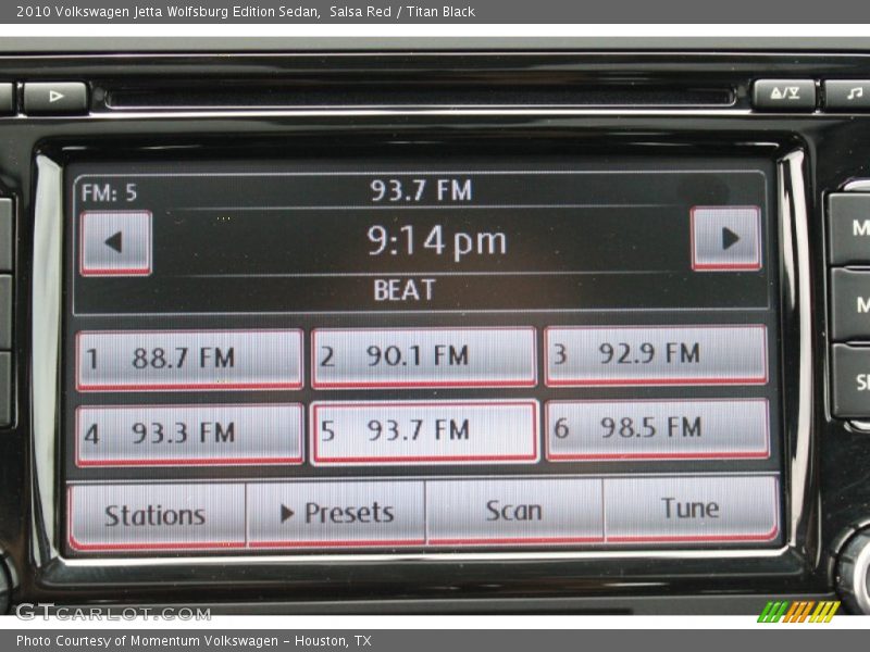 Salsa Red / Titan Black 2010 Volkswagen Jetta Wolfsburg Edition Sedan