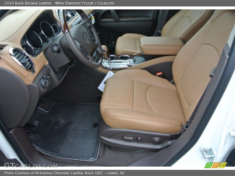 White Diamond Tricoat / Cocaccino 2014 Buick Enclave Leather