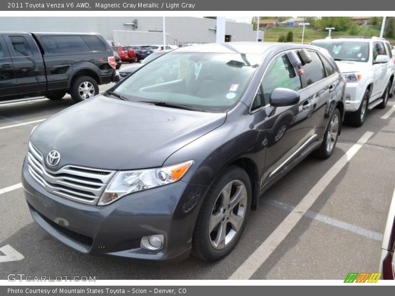 Magnetic Gray Metallic / Light Gray 2011 Toyota Venza V6 AWD