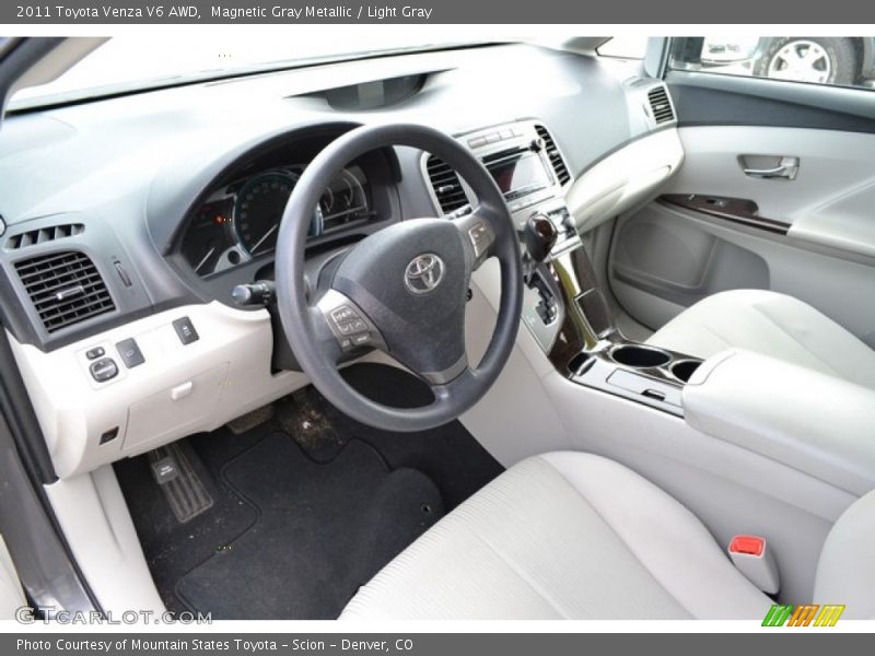 Magnetic Gray Metallic / Light Gray 2011 Toyota Venza V6 AWD