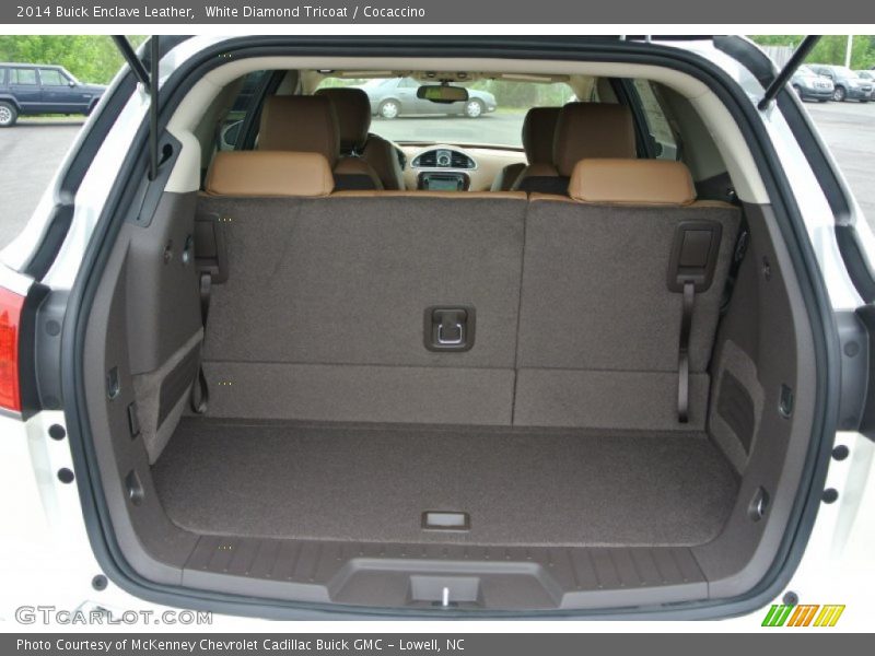 White Diamond Tricoat / Cocaccino 2014 Buick Enclave Leather