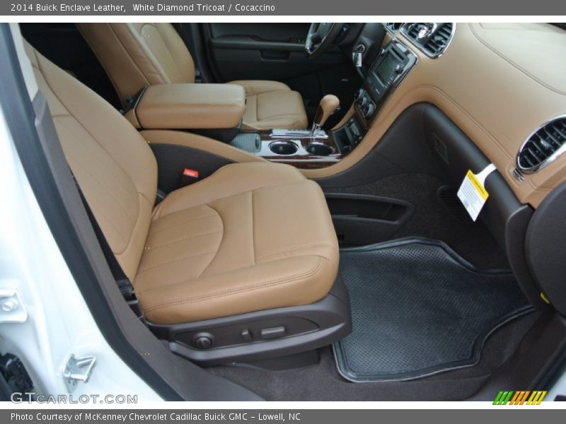 White Diamond Tricoat / Cocaccino 2014 Buick Enclave Leather