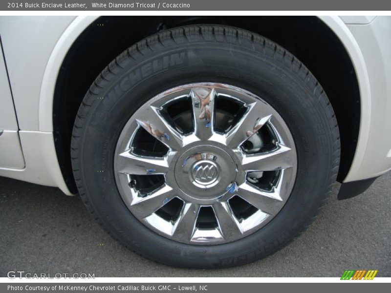 White Diamond Tricoat / Cocaccino 2014 Buick Enclave Leather